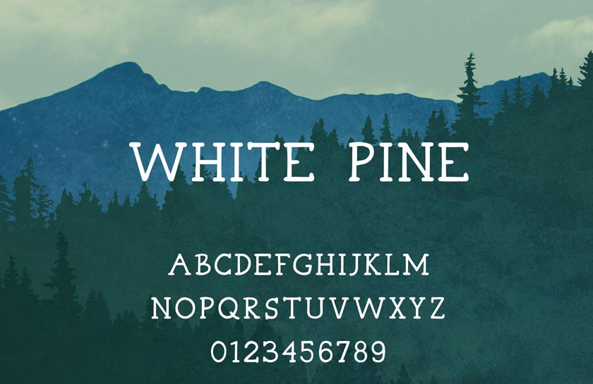 white pine kostenlose fonts