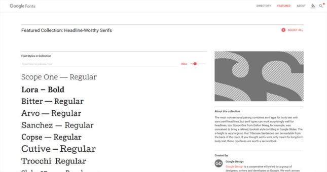 Google Fonts Redesign | Designtrax