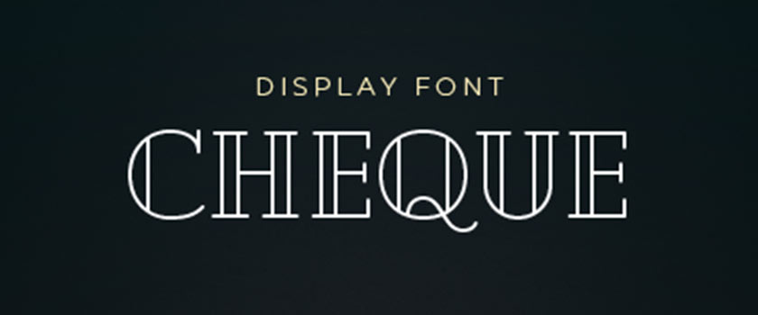 cheque free font