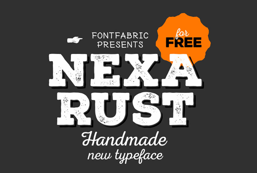 nexa rust font